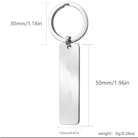 Silver Tone Mom Keychain - Picture 5 of 5